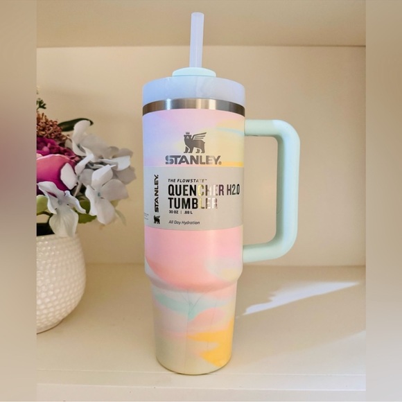 🎉LAST CHANCE🎉Stanley 30oz H2O Quencher Tumbler Warm Serene - Picture 1 of 13